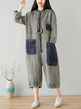 Cotton Linen Oversize Jumpsuit